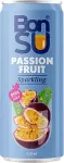 BonSU Gaseeritud passionimahl (99%), 0,33L, purk, 6 tk