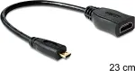 DLC DELOCK HDMI Kabel Ethernet A -> micro D Bu/St 0.20m