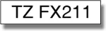 Brother TZe-FX211, box