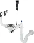 Deante Siphon for 1-bowl granite sink - Space-Saver