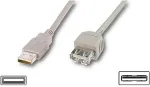 Logilink goobay AA 300 LC USB forl&aelig;ngerkabel 3m Gr&aring;