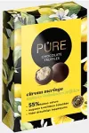 PURE CHOCOLATE Tr&uuml;hvlid PURE tumeda &scaron;okolaadi kr&otilde;beda sidrunimeringa kreemi t&auml;idisega, 148g