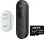 Reolink Bundle T&uuml;rklingel: D340B mit Klingel und 64GB Speicher