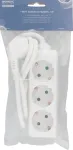 DELTACO 3-way socket NORDIC QUALITY w/earth, 1m / 322129