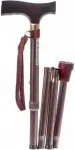REHA FUND Telescopic height-adjustable folding cane RF-520 - Brown