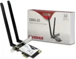 V&otilde;rgukaart Inter-Tech Wi-Fi6 + BT5.0 PCIe Adapter DMG-35 Antenne 3000Mb retail