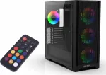 Korpus INCA Geh&auml;use Mid-Tower/ATX/Metall&Glas/USB/RGB schwarz