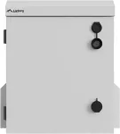 LANBERG 10" IP55 Outdoor Wall/Pole-Mount Rack Cabinet, 320 ? 220 ? 400 mm, Grey (Assembled)