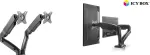 Monitor Raidsonic ICY BOX IB-MS304-T, stand with desk mounted base, for two screens, size up to 27" |