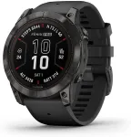 Garmin Fenix 7x Pro Sapphire Solar Carbon gray 010-02778-11 Titaanist must rihm