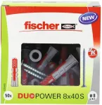 Fischer DUOPOWER 8x40 S LD 50pcs