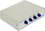 DeLOCK Umschalter RJ45 5 Gigabit LAN 4 Port manuell bidirektional