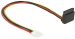 DeLOCK Kabel Power Floppy 4 Pin Buchse > SATA 15 Pin Buchse Metall 30 cm