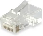 EQUIP Stecker Cat6 ungeschirmt RJ45 100Stk transp.