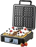 Adler | Waffle Maker | AD 3049 | 1200 W | Number of pastry 4 | Belgium | Black