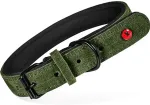 Zolux Komfort Leather, green color &ndash; dog collar &ndash; 45cm
