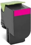 Tooner LEXMARK Toner 80C2SME Magenta bis zu 2.000 Seiten