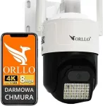 ORLLO Kamera IP Z17 Ultra 4K zewnętrzna obrotowa GSM na kartę SIM