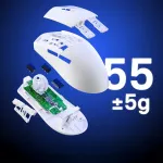 Hiir Redragon M918W & K1NG PRO MAX & Biały mouse RF Wireless + Bluetooth + USB Type-C
