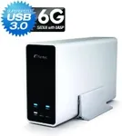 Fantec mobiRAID X2 silver 2x2,5 SATA RAID0/1/JBOD USB3.