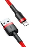 BASEUS Lightning Cafule kaabel 2.4A 1m Red + Red (CALKLF-B09)