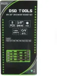 DSDTOOLS 3/8" PIKKUS 110 MM T&Auml;HIKKUJULINE "TORX" PEAGA P&Auml;&Auml;SUDE KOMPLEKT, 8 TK DS1233