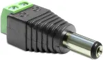 DELOCK Adapter Terminalblock 2Pin -> DC 2,1 x 5,5mm Stecker