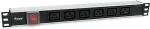 EQUIP 19" Steckdosenleiste 6xIEC C19+Switch->St.ICE C20 Alu.