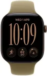 APPLE I&scaron;manusis laikrodis Watch Series 12 GPS 46mm Dark Bronze Aliuminio Case with Olive Sport Band - M/L