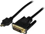 StarTech.com Micro HDMI - DVI-D, 1m, Micro-HDMI, DVI-D, Male/Male, Black