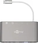 Monitor No name Goobay USB-C&trade; Multiport-Adapter - All in 1 - Aluminium - silber (62113)