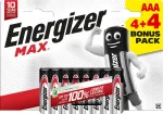 Energizer patarei Max Alkaline AAA CHP8 4+4
