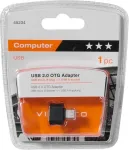 M&auml;lukaart Vivanco adapter microUSB - USB-A OTG (45234)