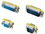 EQUIP Serial RS232 DB9 Gender Changer St/St mini silber Polybeutel