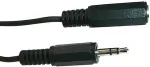 Schwaiger Kopfh&ouml;rerverl&auml;ngerung 3,5mm Klinke 5m Schwarz