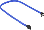 SHARKOON SATA III Kabel kątowy niebieski - 45 cm
