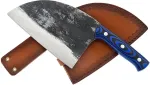 No name Kitchen knife Serb Samura Mad Bull 18 cm, blue