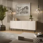 Cama MEBLE Cama LUCCA 4D chest of drawers 200x40x80 cashmere