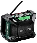 Raadio Metabo R 12-18 DAB+ BT (600778850) cordless construction site radio (green/black, FM, DAB+, Bluetooth, without battery and charger)