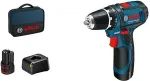 Bosch Akku-Bohrschrauber 12 V Li-Ion 1300 RPM Black, Blue, Red