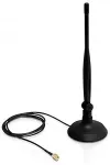 DELOCK WL-Antenne RP-SMA 4dBi Kippgelenk Standfu&szlig; magnet.