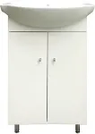 No name MYKONOS 50 SET WHITE WASHBASIN/CABINET