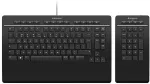 Klaviatuur 3Dconnexion Pro with Numpad keyboard Office USB + RF Wireless + Bluetooth QWERTY Nordic Black