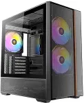 Korpus Antec Geh Mid FLUX REAR ATX/M-ATX/M-ITX o.N. BK retail