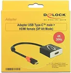DeLOCK USB Type-C&trade; Adapter zu VGA (DP Alt Mode) - Schl&uuml;sselanh&auml;nger