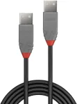 Lindy 0.5M USB 2.0 TYP A KABEL ANTHRA LINE