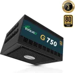 Toiteplokk EVOLVEO G750,750W,ATX3.1,14cm,aPFC,80+GOLD,3YRW