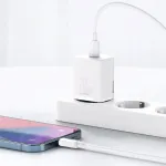 Baseus Toalaadija adapter USB-C juhtmele, 20W PD (Power Delivery) kiirlaadimine, valge,