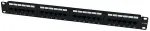 Startech .com 24 Port 1U Rack Mount Cat 6 110 Patch Panel - Patch Panel - Schwarz - 1U - 24 Ports (C6PANEL24)