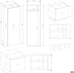 TOP E SHOP HAGA IV 2SZ2W Wardrobe &ndash; Artisan Oak